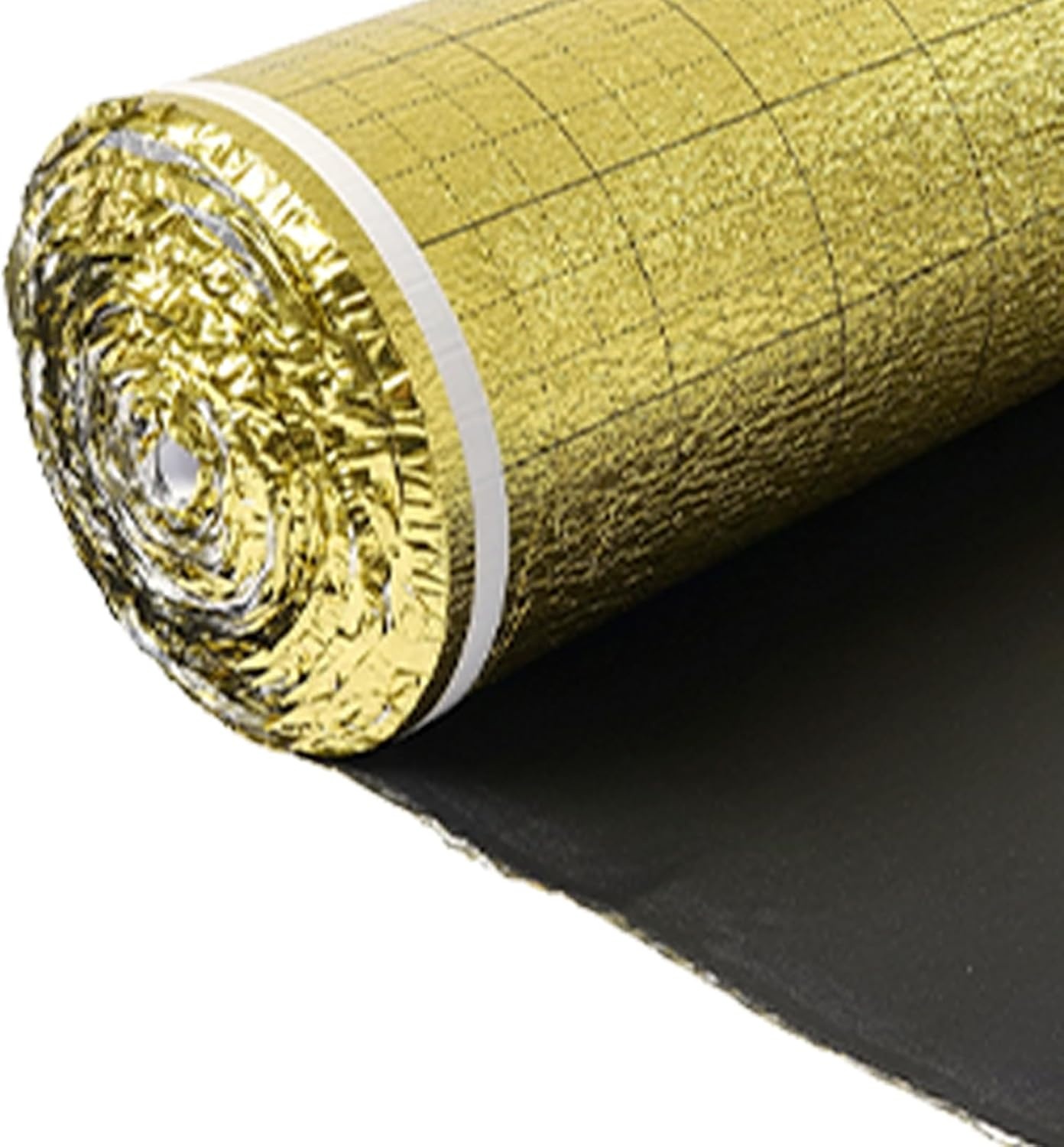 image:imageVEVOR Floor Underlayment 200 sq ftRoll 3in1 3 mm Thick Flooring Padding with Tape amp Vapor Barrier Heavy Duty EPE Foam with Blue PE Soundproofing and Noise Reductionfor Laminate Wood FloorsGold Ixpe1 Roll X 200 Sqft