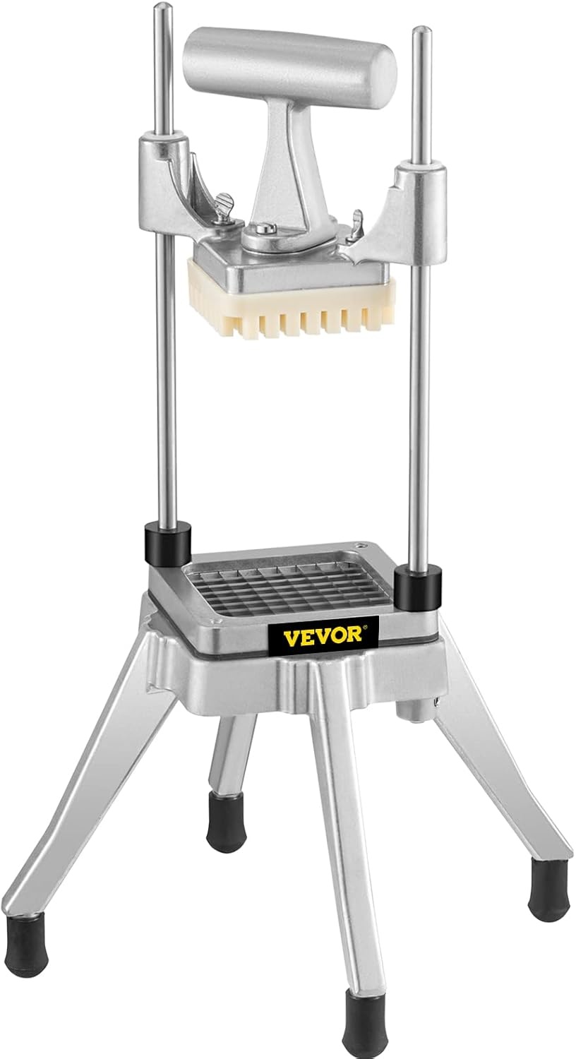 image:imageVEVOR French Fry Cutter Ergonomic Potato Slicer with 3 Blades 12 38 14 amp Juicer Plate EasyReplace Vegetable Chopper Dicer for Carrot Onion Lemon Ideal for Home amp Commercial Kitchens14 38 12 6Wedge Slicer