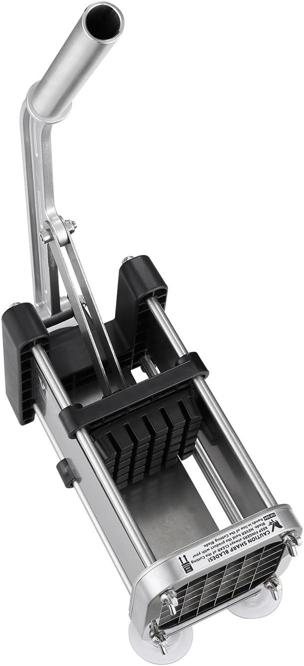 image:imageVEVOR French Fry Cutter Potato Slicer with 12 38 14 Stainless Steel Blades Manual Potato Cutter Chopper with Suction Cups Great for Potato French Fries Cucumber Vegetables Carrot12 inch