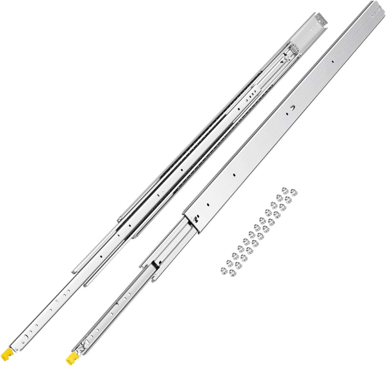 image:imageVEVOR Heavy Duty Drawer Slides 36 Inch 500 lb 1 Pair Full Extension Side Mount Ball Bearing Rails with Dual Lock for Industrial Cabinets Tool Chests and Workbenches56 inch