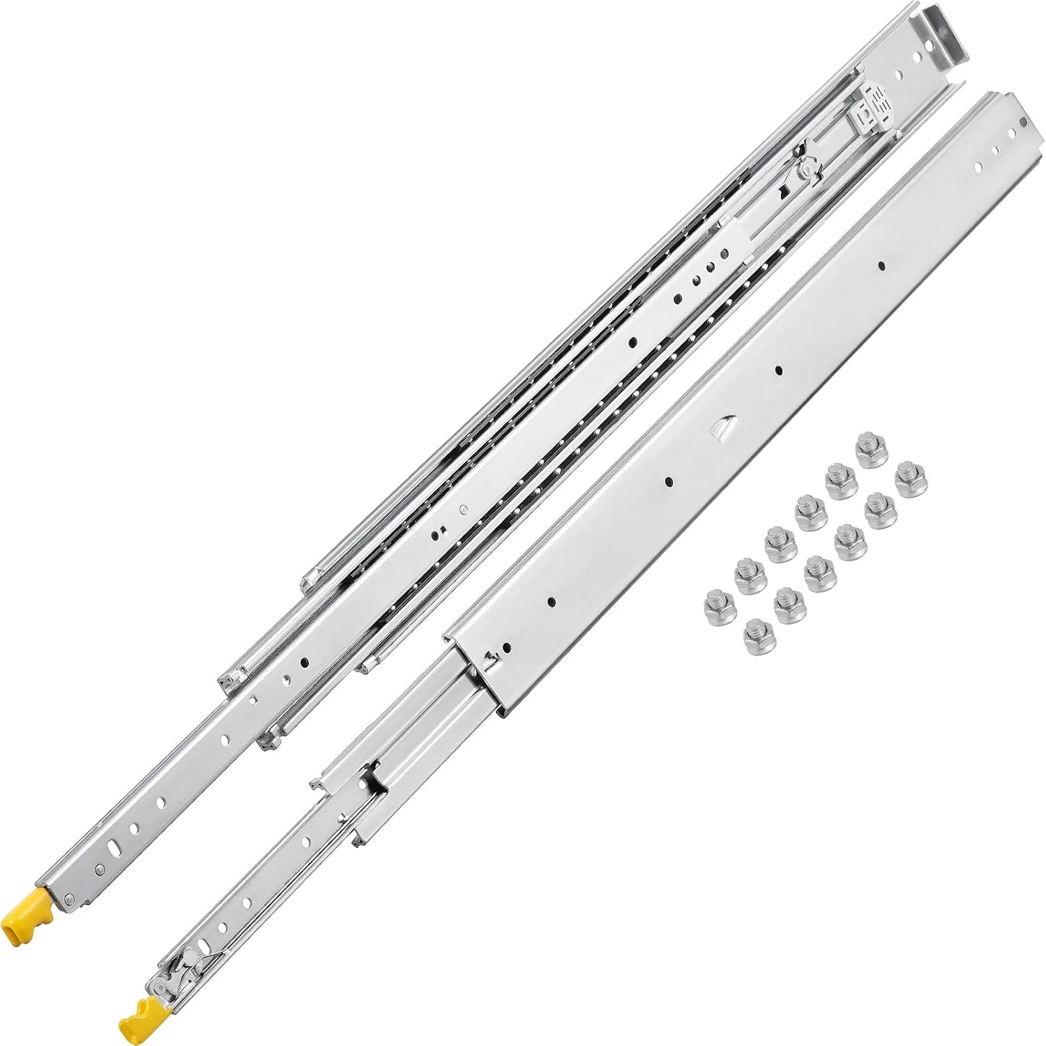 image:imageVEVOR Heavy Duty Drawer Slides 36 Inch 500 lb 1 Pair Full Extension Side Mount Ball Bearing Rails with Dual Lock for Industrial Cabinets Tool Chests and Workbenches56 inch