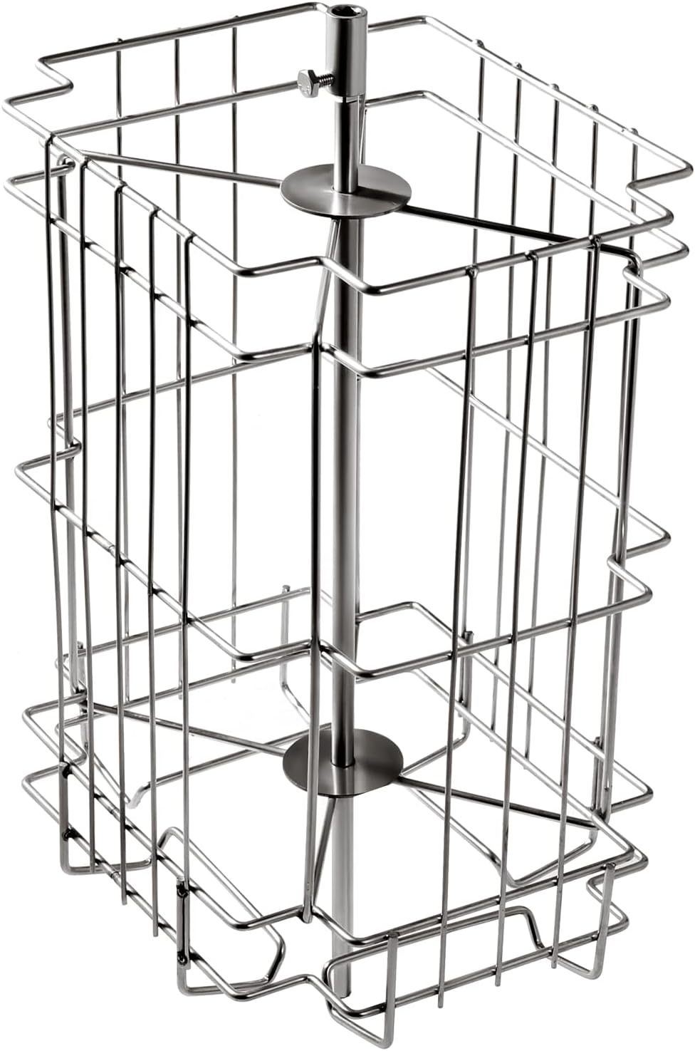 image:imageVEVOR Honey Extractor 24 Frame Stainless Steel Manual Beekeeping Extraction Honeycomb Drum Spinner with Transparent Lid Apiary Centrifuge Equipment with Height Adjustable Stand Silver4 Frame Rack2 Deep Frames