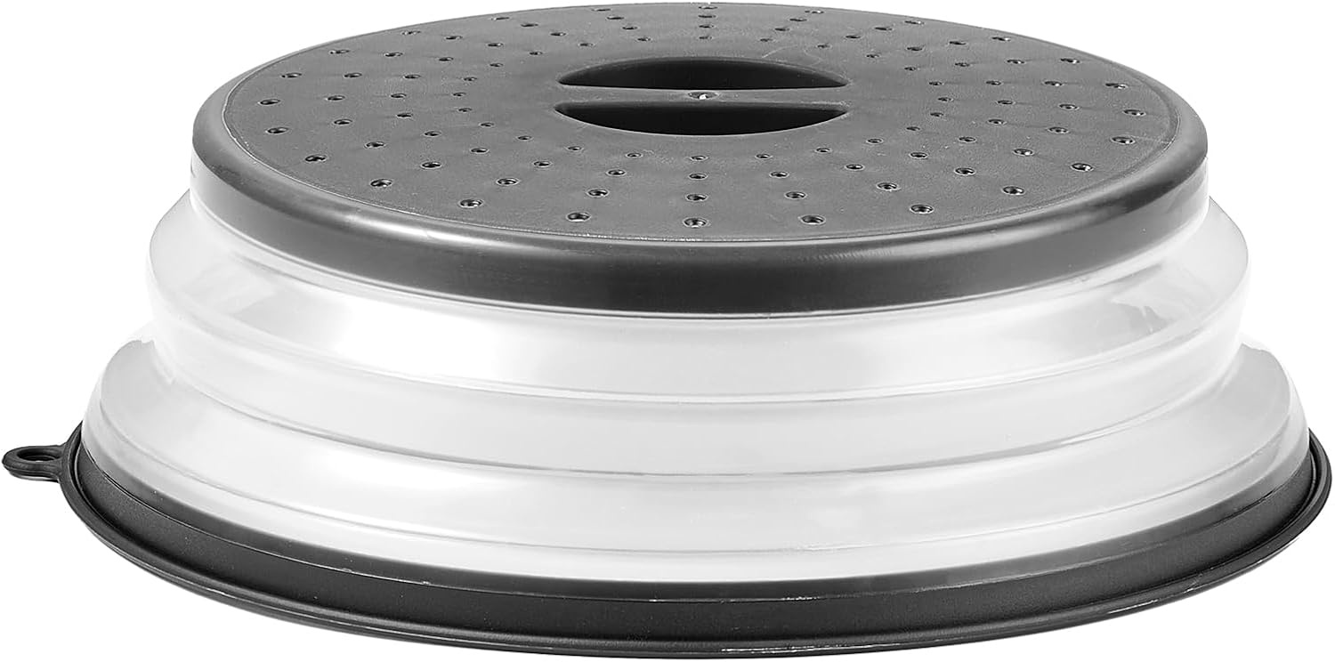 image:imageVEVOR Microwave Splatter Covers 2 Pack 104 Collapsible Microwave Lid for Food 300F HeatResistant PP Splatter Guard for Plate Dish MultiUse Kitchen Colander Gadget for Washing Fruits Vegetables2 Pack