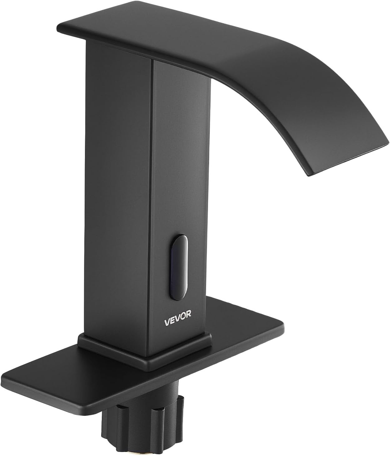 image:imageVEVOR Touchless Bathroom Sink Faucet Automatic Motion Sensor Restroom Toilet Faucet with Hole Cover Plate Battery OperatedAdjustable Temp for 916 in Pipe Commercial LavatoryBrushed Nickel SilverMatte Black