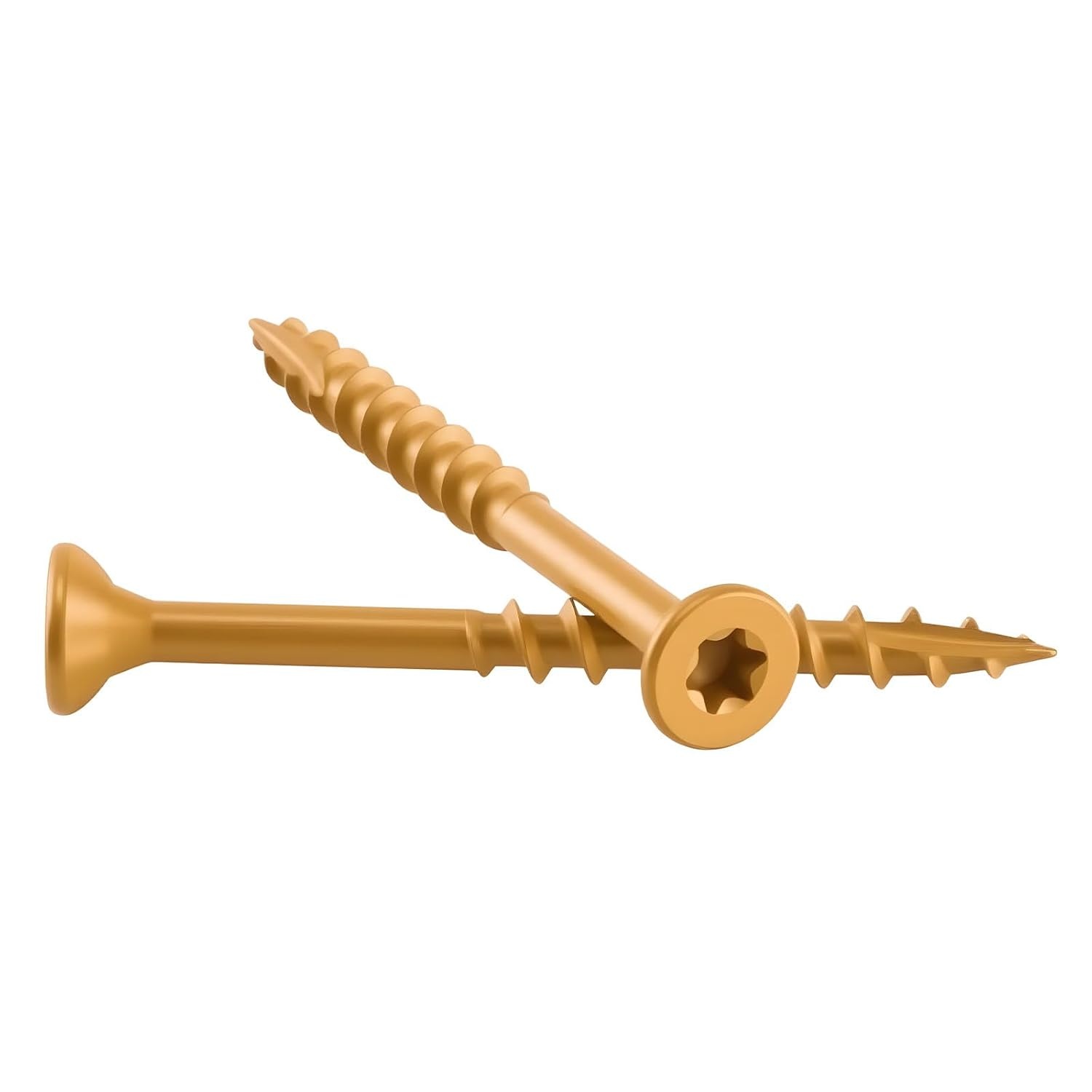 image:imageVEVOR Wood Screws 350 PCS 8 x 2Inch AntiRust Coated Exterior Deck Screw TorxT25 Star Drive Metal RustResistant Outdoor Decking Screws with 2 Screw Connectors for Decking Fencing Framing8 x 2