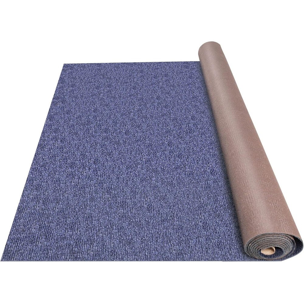 image:imageHappybuy 6 ft x 18 ft Brown Marine Carpet for Boats Waterproof  018 Thick Indoor Outdoor Rug Carpet Roll for Home Patio Porch DeckDeep Blue
