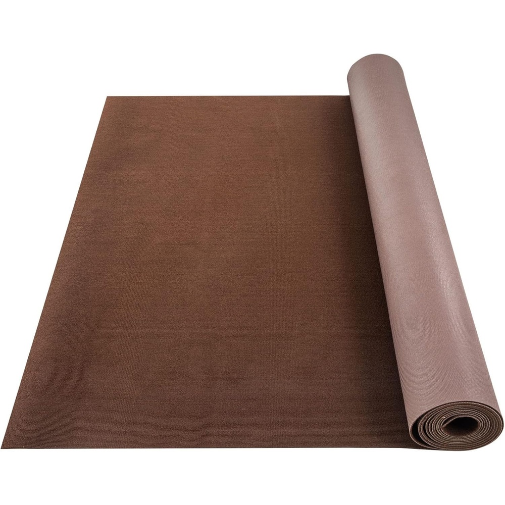 image:imageHappybuy 6 ft x 18 ft Brown Marine Carpet for Boats Waterproof  018 Thick Indoor Outdoor Rug Carpet Roll for Home Patio Porch DeckDeep Brown