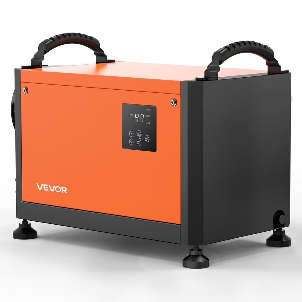 image:imageVEVOR 125 Pints Commercial Dehumidifier with Drain Hose Portable Crawl Space Dehumidifiers for Basement Storage Room Industrial Grade Auto DefrostDrainage Heavyduty Galvanized Steel LED Indicate70 Pints without Pump
