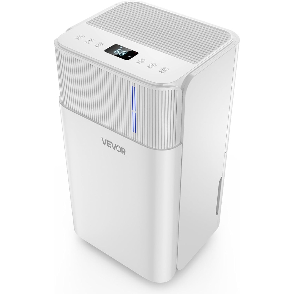 image:imageVEVOR 52 Pints Dehumidifier for Home amp Basement 4000 SqFt Large Coverage Drain Hose for Commercial amp Industrial Use Smart Humidity Control Low Noise for Warehouses Bathroom Bedrooms amp Storage30 Pints