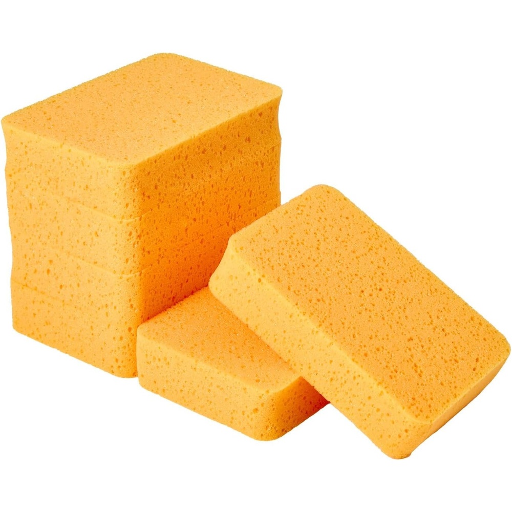 image:imageVEVOR 6Pack NonScratch Cleaning Sponges Dish Scrubber Sponges for Kitchen Bathroom Tiles Marble and Glass Surfaces Large Household Scrubbing Sponges