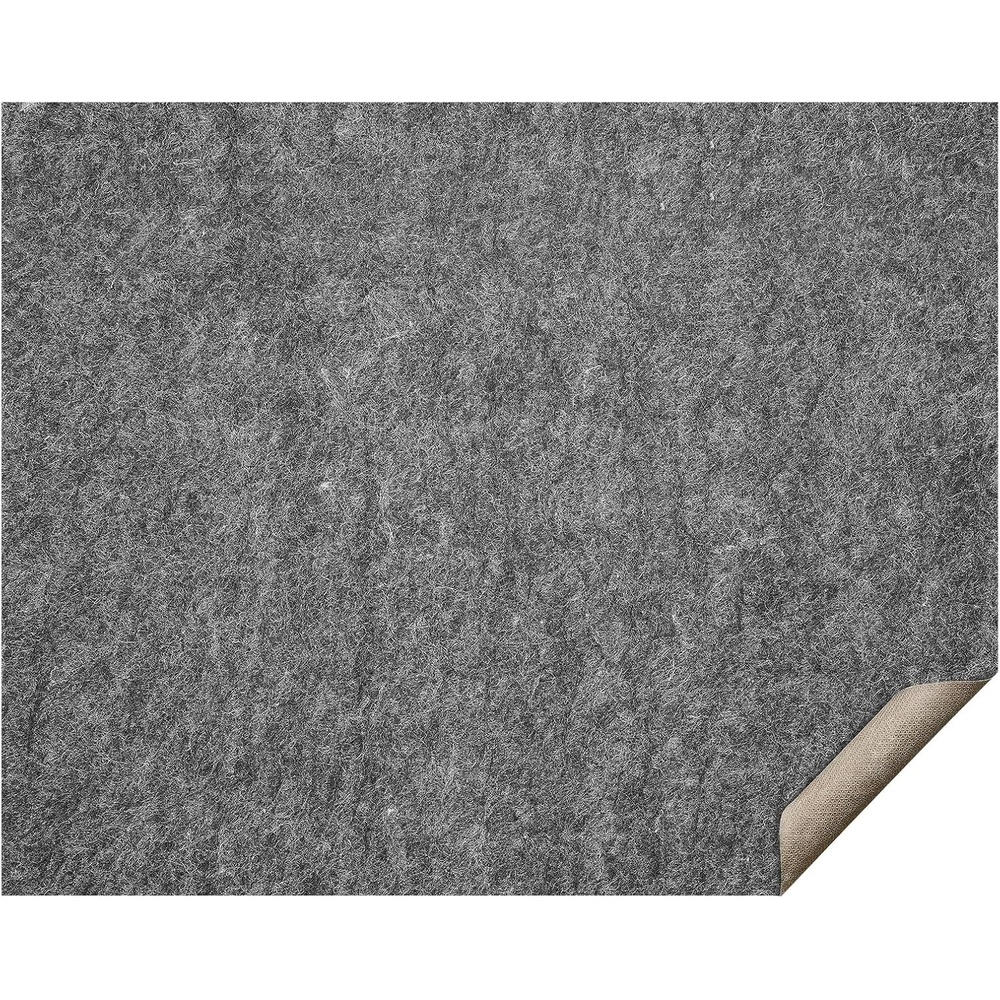 image:imageVEVOR 8 x 10 NonSlip Rug Pad Gripper  14 Thick Polyester Felt amp Latex Backing Padding Cushion for Area Carpet Runner Hardwood Floors Living Room  Grey