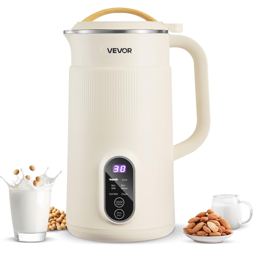 image:imageVEVOR 8in1 Nut Milk Maker 41 oz Soy Milk Maker Machine with 10 Blades for Homemade Oat Nut Soy Juice Milkshake Rice Cereal PlantBased Beverages with SelfCleaning Boil Water 12Hour Delay20oz