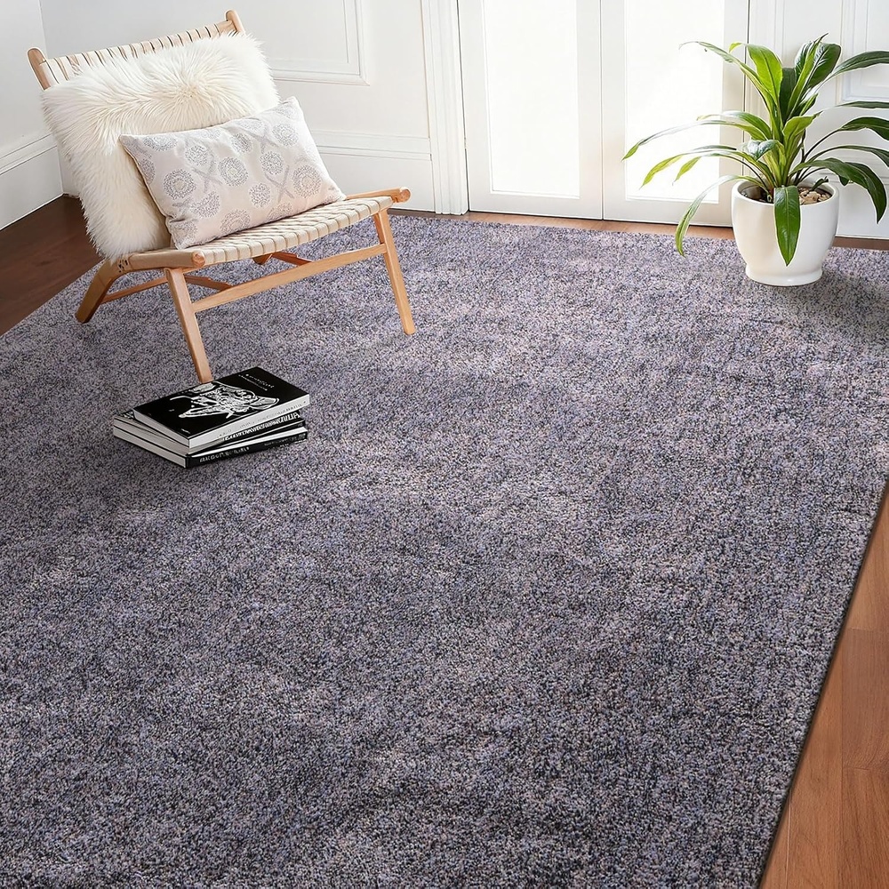 image:imageVEVOR 8x10 ft Area Rugs Living Room Indoor Plush Area Rug Carpet Fluffy with TripleLayer Material Large Areas Rugs Shag for Bedroom Lounge Area NonShedding amp Soft Thick Pile NonWovenBluegray
