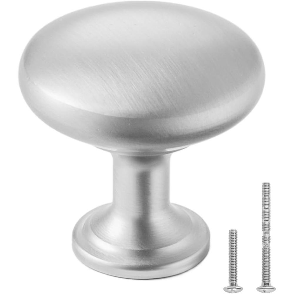 image:imageVEVOR Cabinet Knobs 30 Pack 122 Inch Black Zinc Alloy Drawer Pulls amp Door Handles Mushroom Kitchen Solid Knobs Dresser Handles Cupboard Hardware with Screws for Bathroom Closet Cabinets Drawers25 PCS