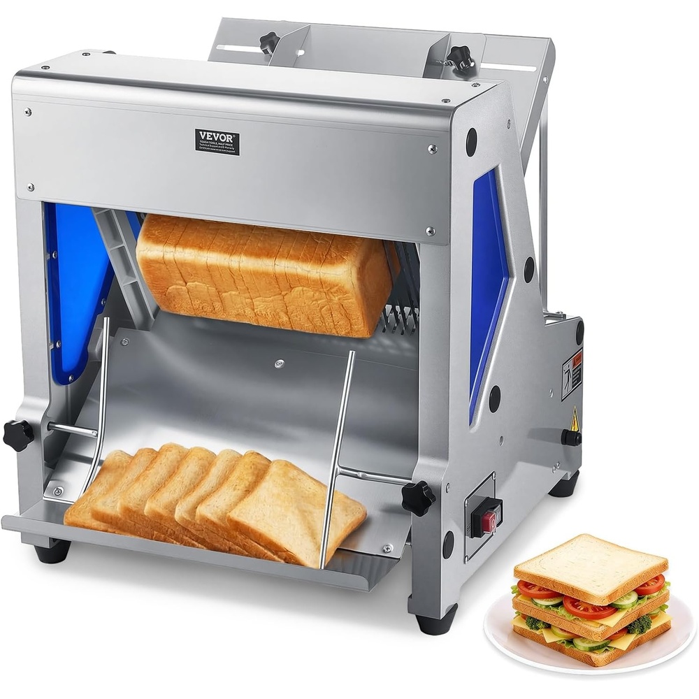 image:imageVEVOR Cheese Slicer Butter Cutter with 02 UltraThin Cheeser Butter Cutting Blade Detachable Cheese Slicer Wire Aluminum Alloy Commercial Cheese Cutter with 316 Stainless Steel Knife WireUpgraded Electric Bread Slicer