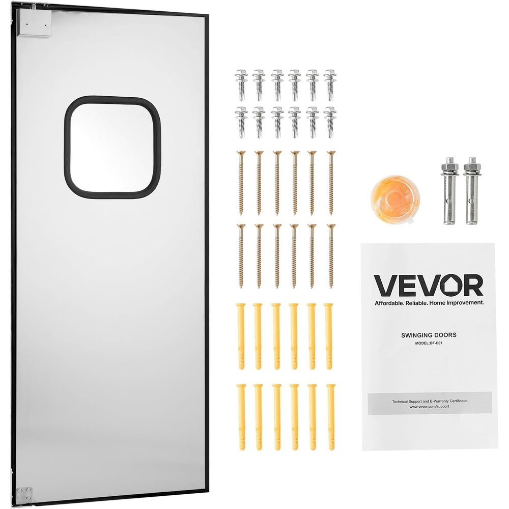 image:imageVEVOR Double Saloon Swinging Doors 32 W x 36 H Arched Top Interior Swinging Cafe Doors Premium Pine Wood with Hinges amp Hardware Kit Easy to Install for Hallway Kitchen Bar Pub Entrance WhiteSilver