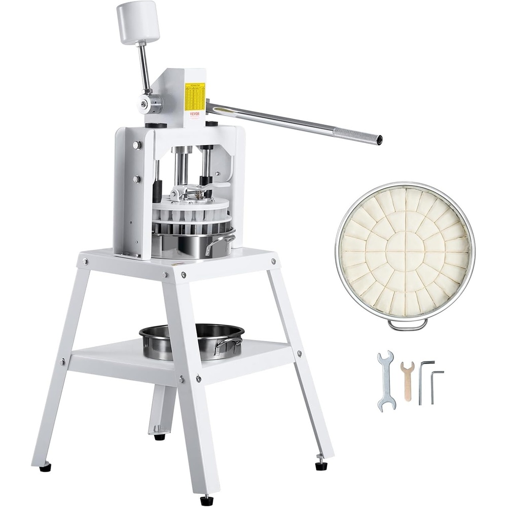 image:imageVEVOR Dough Divider40PCS Manual Dough Divider Cutter106oz  494oz Dough Press Dough Cutting with 304 Stainless Steel Tray and BladePastry Divider for BakeryRestaurantCommercial Food Preparation40PCSManual