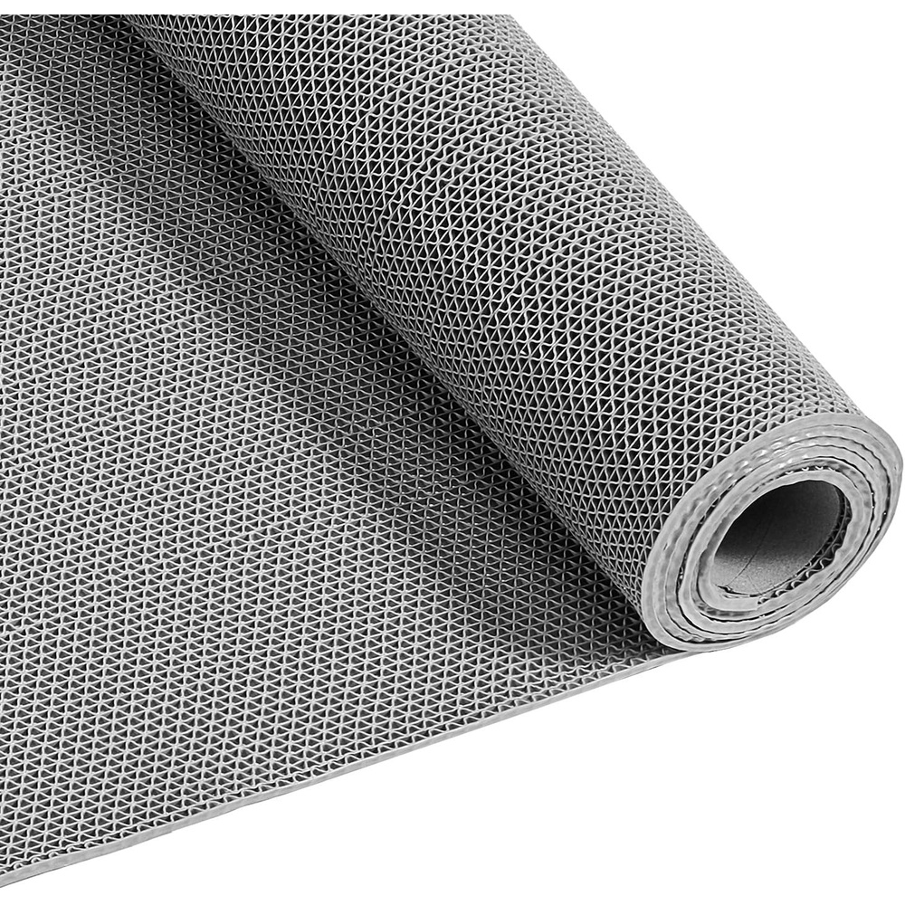 image:imageVEVOR Drainage Mat 3 x 50 ft PVC Non Slip Commercial Floor Mat Wet Area Water Drain Splash Matting Hollow Doormat Roll for Outdoor Indoor Restaurant Swimming Pool Patio Bathroom Washroom GrayGrey