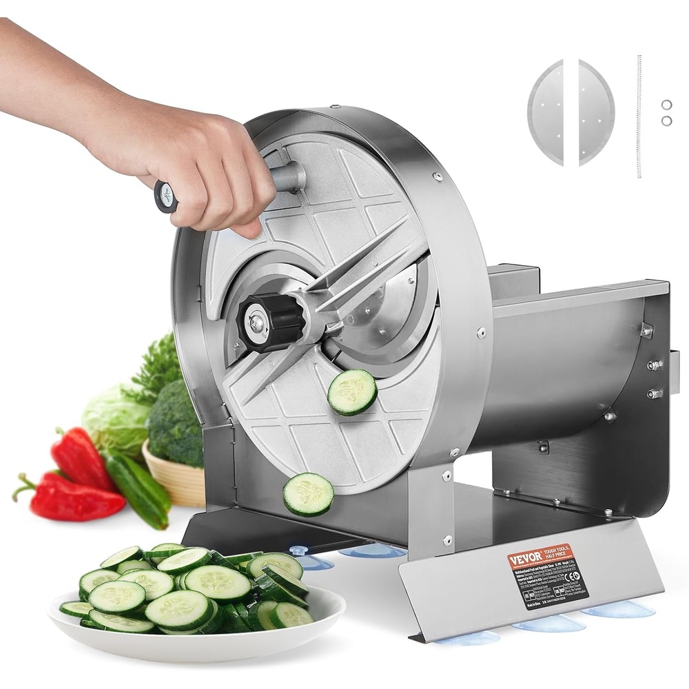 image:imageVEVOR Electric Cheese Grater Salad Maker 200W Salad Shooter Electric Vegetable Slicer Shredder Chopper for Fruits with 5 Attachments Stainless Steel Food Cutter for Vegetables and CheesesManualVegetableStainless Steel