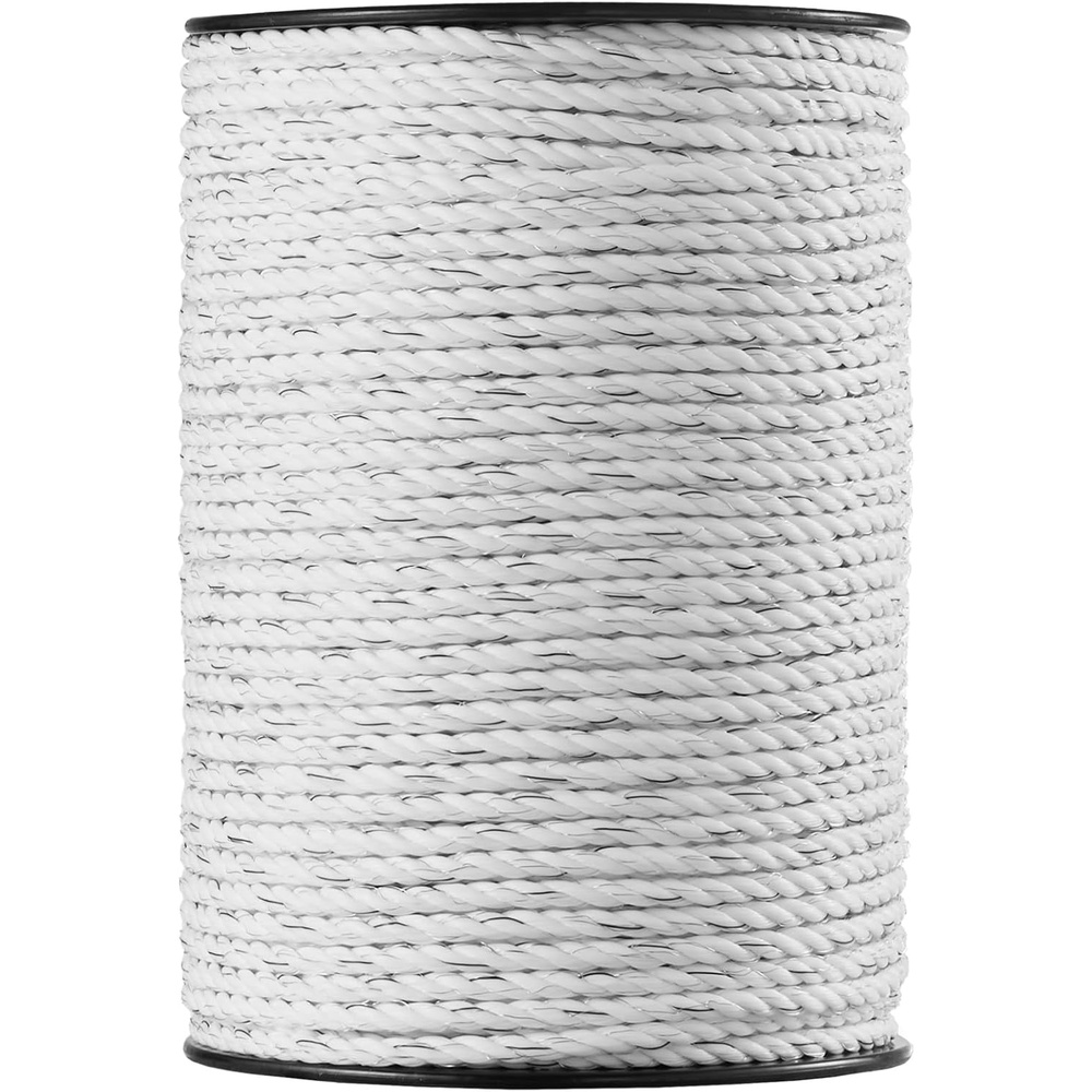 image:imageVEVOR Electric Fence Wire 3366Ft 1026M Portable Polywire 18 Diameter 6 Stainless Steel Strands for Reliable Conductivity and UV Rust Resistance Fencing Rope Line for Horse Cattle Livestock656Ft 200M