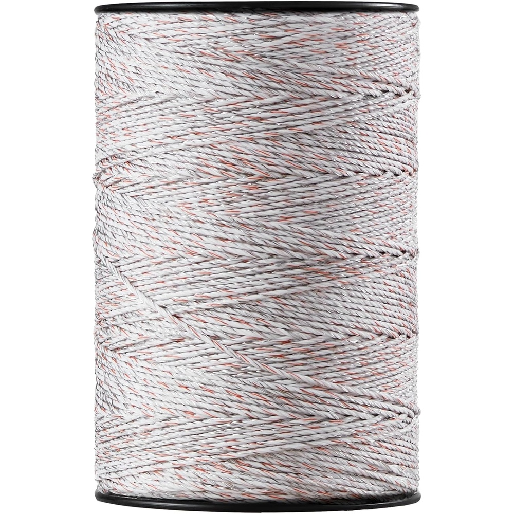 image:imageVEVOR Electric Fence Wire 3366Ft 1026M Portable Polywire 18 Diameter 6 Stainless Steel Strands for Reliable Conductivity and UV Rust Resistance Fencing Rope Line for Horse Cattle Livestock2625Ft 800M