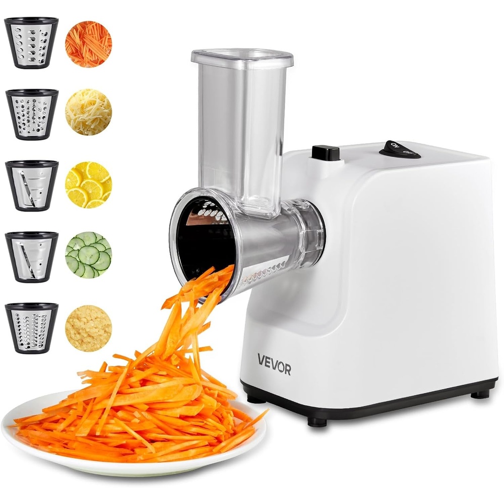 image:imageVEVOR Electric Vegetable Slicer 005012mm Thickness Adjustable Commercial Slicer Machine Convertible to Manual Stainless Steel Food Cutter Slicing Machine for Potato Lemon Tomato Apple200W