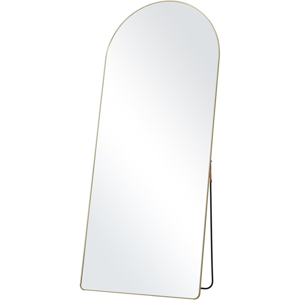 image:imageVEVOR Full Length Mirror 71 x 30 Large Gold Arched Floor Mirror with Stand Aluminum Alloy Frame Free Leaning Hanging Wall Mounted Full Body Mirror for Bedroom Living Room71L x 30W