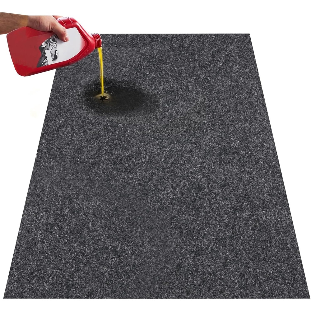 image:imageVEVOR Garage Floor Mat 36 x 60 Inch Oil Spill Mat Garage Floor Mat for Under Car Waterproof Backing Absorbent Pad for Garages Greenhouses Entrance Durable amp Reusable74 x 17