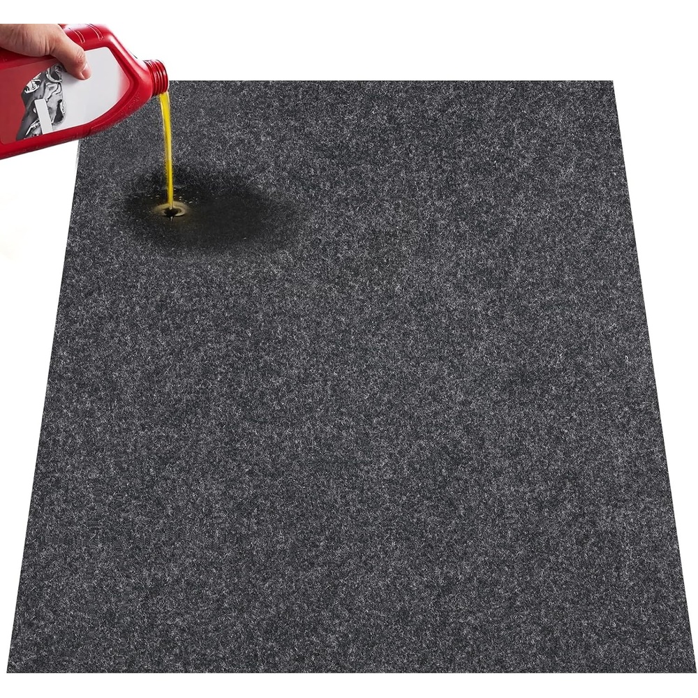 image:imageVEVOR Garage Floor Mat 36 x 60 Inch Oil Spill Mat Garage Floor Mat for Under Car Waterproof Backing Absorbent Pad for Garages Greenhouses Entrance Durable amp Reusable3 x 5