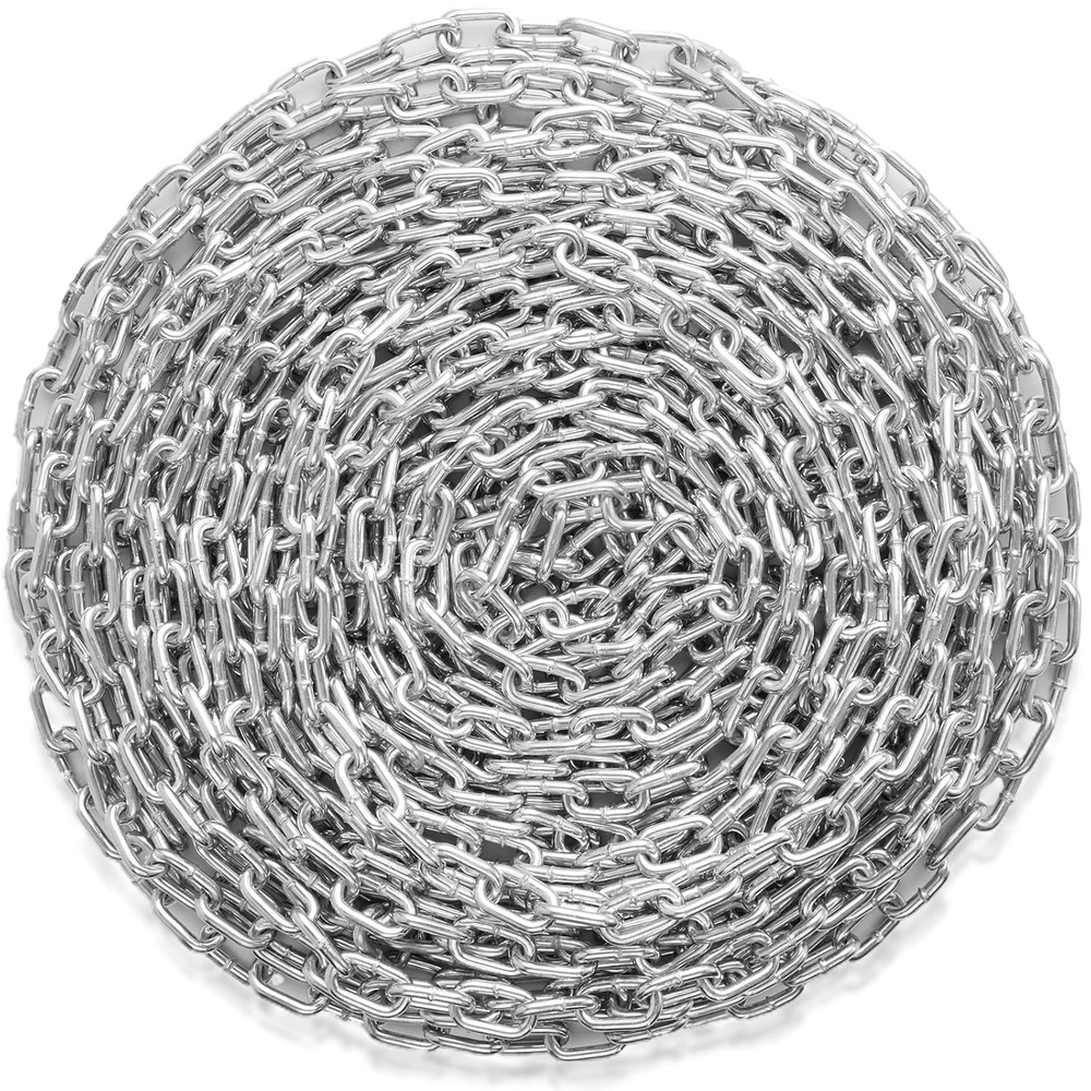 image:imageVEVOR Grade 30 Chain 14 Inch by 100Ft Length Grade 30 Proof Coil Chain Zinc Plated Grade 30 Chain for Towing Logging Agriculture and Guard Rails516 Inch x 92 Ft