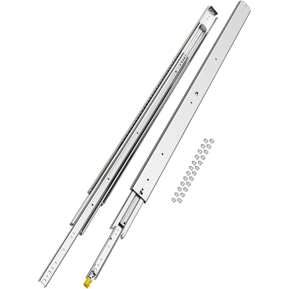 image:imageVEVOR Heavy Duty Drawer Slides 36 Inch 500 lb 1 Pair Full Extension Side Mount Ball Bearing Rails with Dual Lock for Industrial Cabinets Tool Chests and Workbenches60Inch