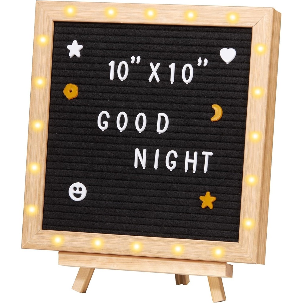 image:imageVEVOR LED Message Writing BoardIlluminated Erasable Lighted ChalkboardNeon Effect Menu Sign Board Drawing Board with 8 Fluorescent Chalk Markers and Remote Controlfor Home Wedding Shop 10x1010x10