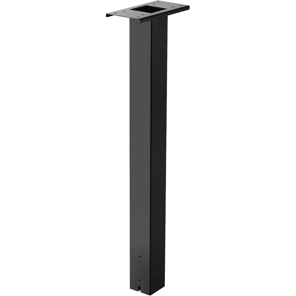 image:imageVEVOR Mailbox Post 56 x 4 x 4 Inches Aluminum InGround Mounting Mail Box Stand with Universal Plate Bracket Heavy Duty Metal Post Sleeve Kit for Outside Curbside Residential Powder Coated BlackBlackPlate Bracket