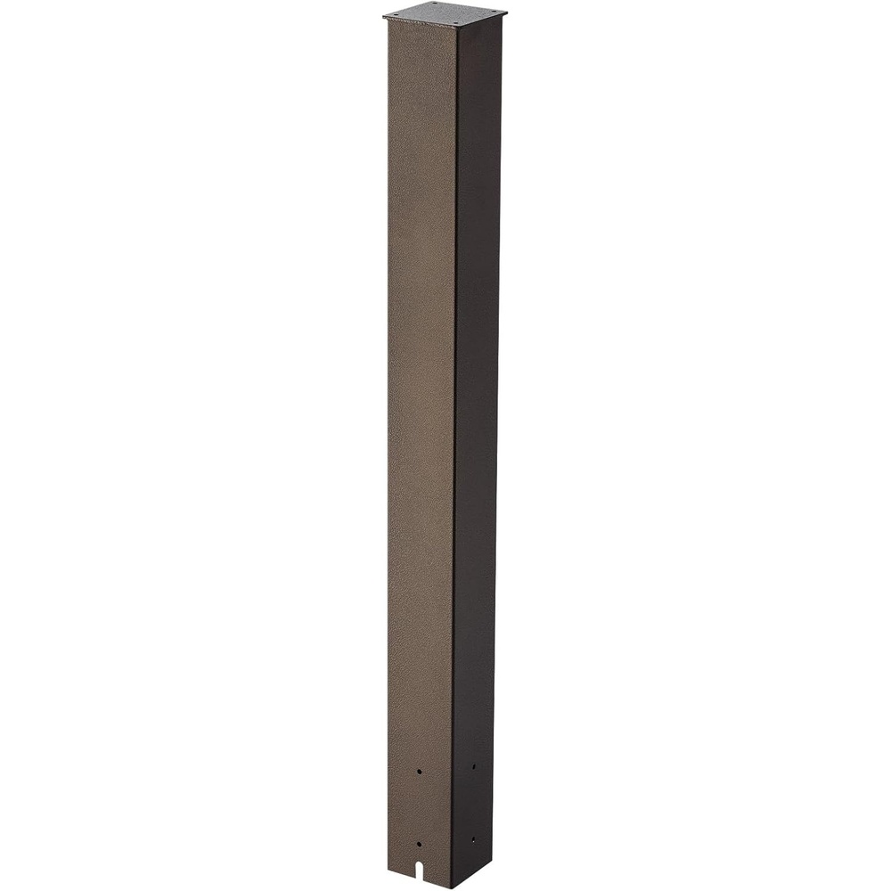 image:imageVEVOR Mailbox Post 56 x 4 x 4 Inches Aluminum InGround Mounting Mail Box Stand with Universal Plate Bracket Heavy Duty Metal Post Sleeve Kit for Outside Curbside Residential Powder Coated BlackBronze