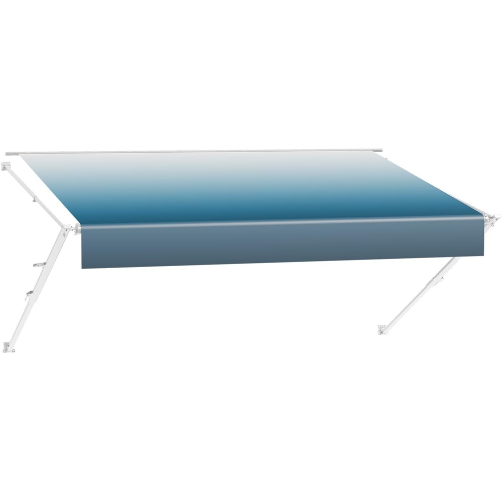 image:imageVEVOR Manual RV Awning Complete Kit 18 Retractable Awning with Aluminum Alloy Frame Outdoor Trailer Awning Fit for Most RVsBlue Fade18 ft