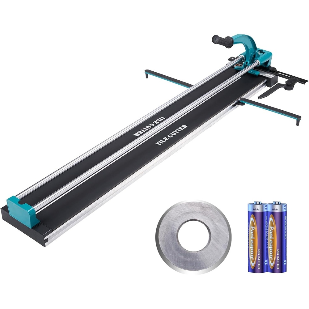 image:imageVEVOR Manual Tile Cutter 40 inch Porcelain Ceramic Tile Cutter with Tungsten Carbide Cutting Wheel Infrared Positioning AntiSkid Feet Durable Rails for professional installers or beginners48 inch Double Rails