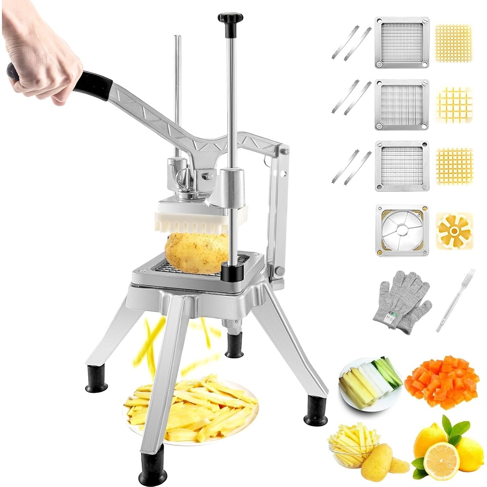 image:imageVEVOR Replacement Chopper Blade 14 inch 3 PCS French Fry Blade Assembly with 6 Extra Knives Stainless Steel Dicer Parts and Push Block for Cutting Potatoes Carrots Onions Cucumbers Mushrooms866 x 866 x 1969