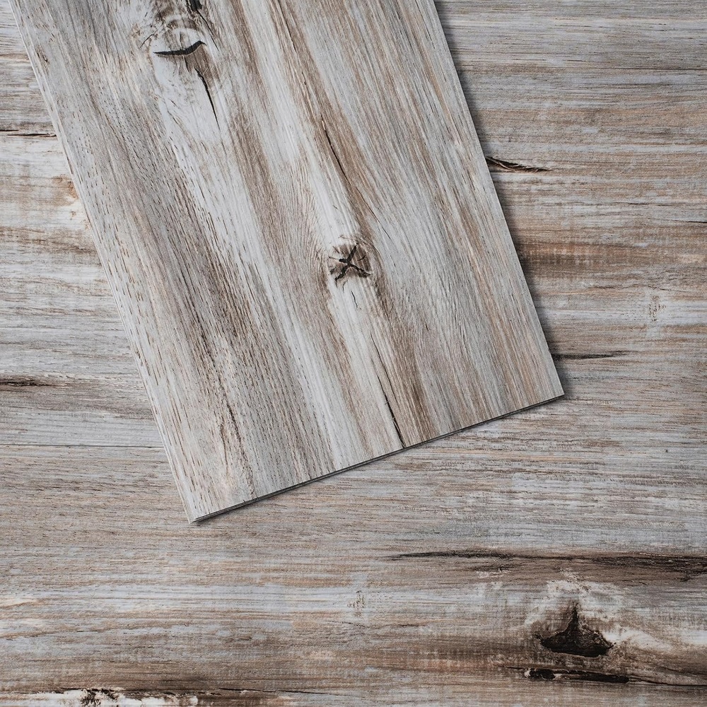 image:imageVEVOR Self Adhesive Vinyl Floor Tiles 12 x 12 inch 50 Tiles 15mm Thick Peel and Stick Floor Tiles Bathrooms Black Marble DIY Flooring for Kitchen Dining Room Bedrooms Modern Home DecorVintage Wood Grain