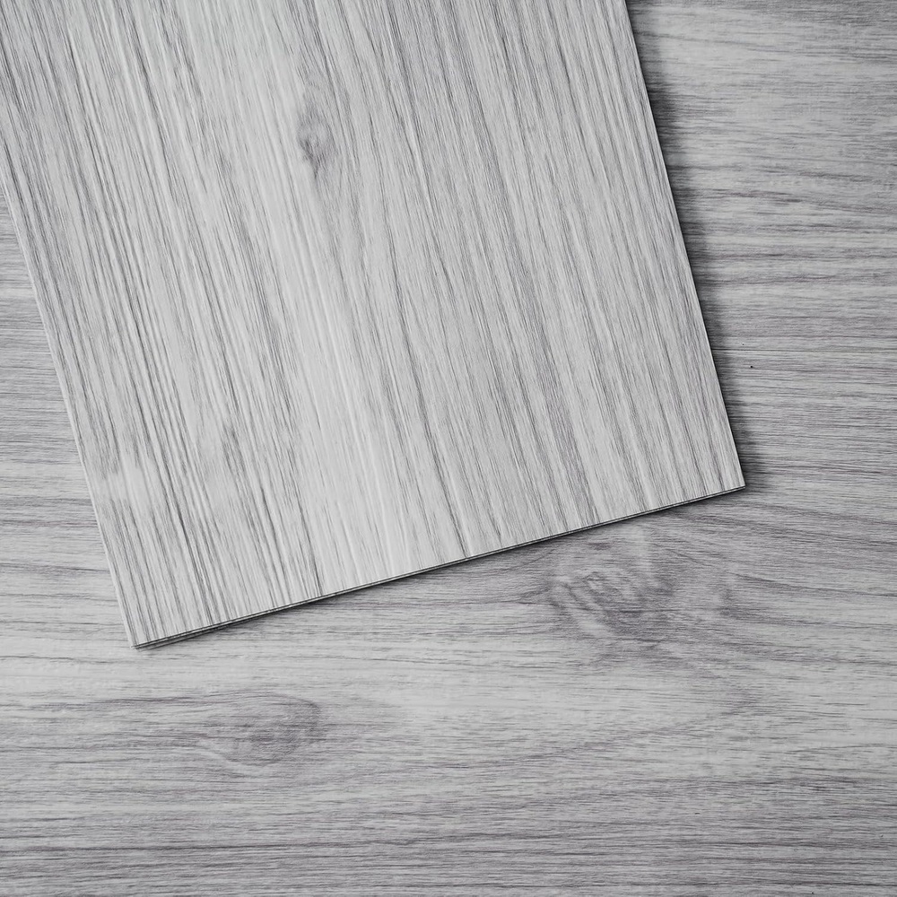 image:imageVEVOR Self Adhesive Vinyl Floor Tiles 12 x 12 inch 50 Tiles 15mm Thick Peel and Stick Floor Tiles Bathrooms Black Marble DIY Flooring for Kitchen Dining Room Bedrooms Modern Home DecorGray Wood Grain