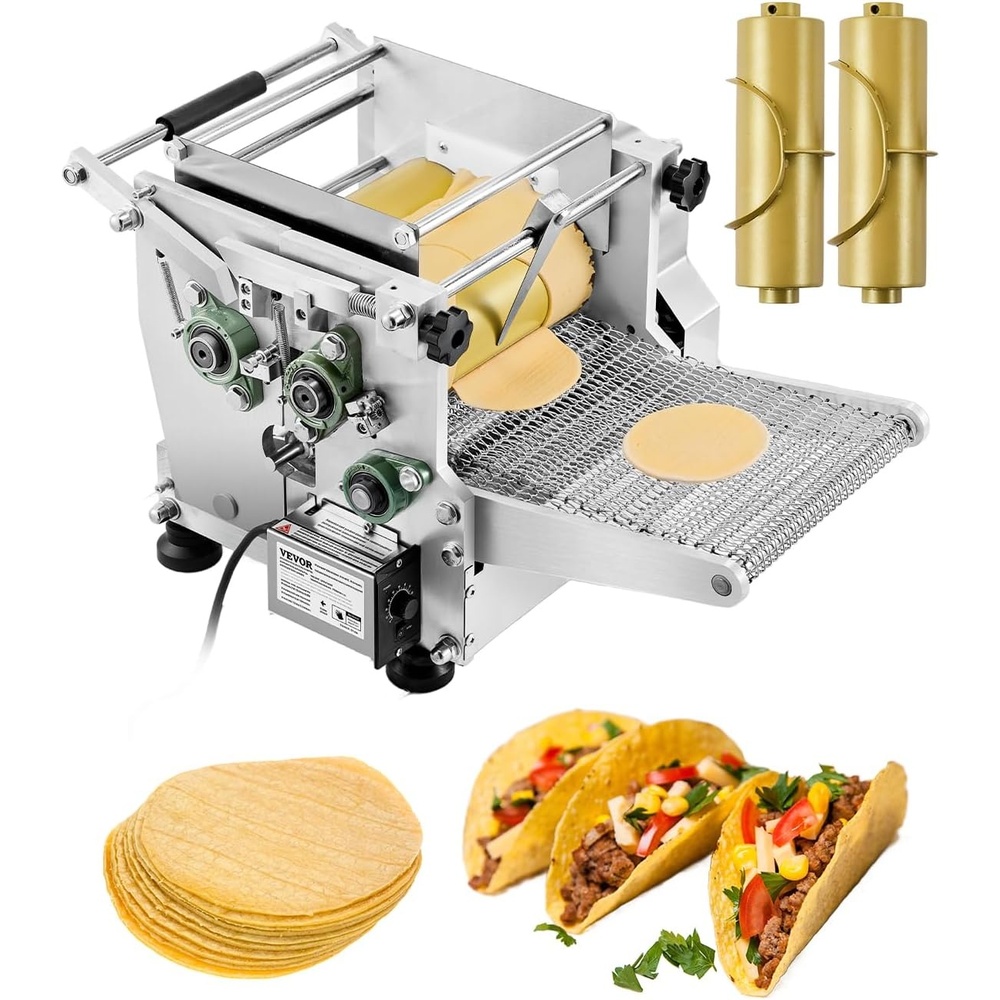 image:imageVEVOR Tortilla Press 10 Inch Cast Iron Tortilla and Roti Maker Heavy Duty Tortilladora Press Pataconera Makers with Handle and 100 Pcs Parchment Paper Dough Taco Press for Flour Tortilla Tawa46 inch