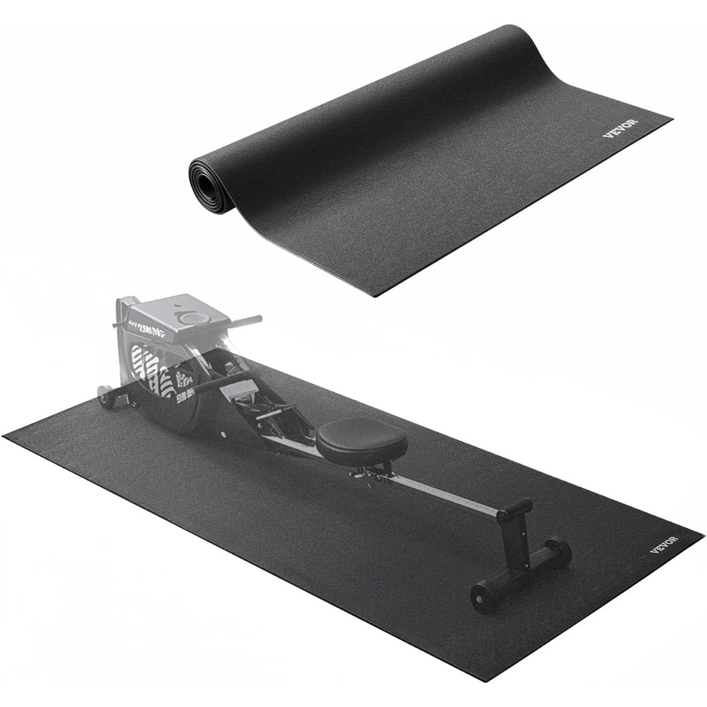 image:imageVEVOR Treadmill Mat for Carpet Floor Exercise Equipment Mat for Treadmills Stationary amp Recumbent Bikes High Density PVC Floor Protector Gym Mats Waterproof and NonSlip for Home Gym30x 60x 024