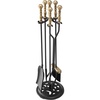 5PCS - Five-Prong Stand - Black & Brass