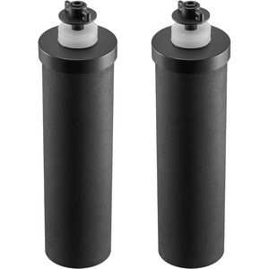 Happybuy Water Filters Replacement, Purification Elements. Activated Carbon Replacement Filters, Gravity Water Filter System, Compatible with Most Brands, Pack of 2, Black