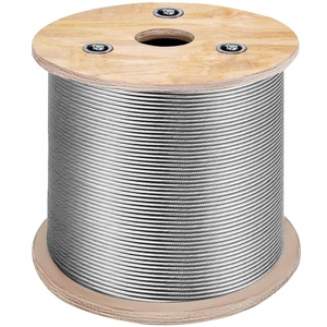 Mophorn Stainless Steel Cable Railing 1/8″ x 500ft, Wire Rope 316 Marine Grade, Braided Aircraft Cable 7×7 Strands Construction for Deck,Rail,Balusters,Stair,Handrail,Porch,Fence(1/8)