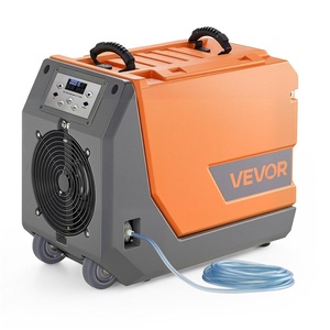 VEVOR 125 Pints Commercial Dehumidifier with Drain Hose, Portable Crawl Space Dehumidifiers for Basement Storage Room Industrial Grade, Auto Defrost/Drainage, Heavy-duty Galvanized Steel, LED Indicate(180 Pints with Pump)