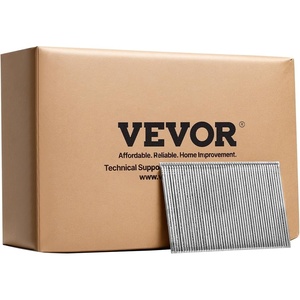 VEVOR 16 Gauge Finish Nails, 2 in Angled Finishing Nails, 2000-Count Galvanized Finishing Nail, 20-Degree Heavy-Duty Brad Nail with Galvanized Anti-Rust Process, for 16GA 20° Angled Finish Nailers(‎2″ / Straight)