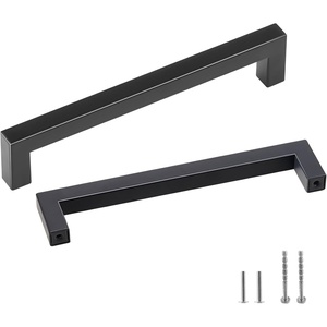 VEVOR 30 Pack Black Cabinet Pulls, 3.78in / 96mm Center to Center Kitchen Drawer Handles, Rust and Scratch-Resistant Hardware, Stainless Steel Door Handles for Kitchen Bathroom Bar Hardware Matte(5 inch Hole Centers(128mm))