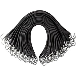 VEVOR 31″ Rubber Bungee Cords, Weatherproof EPDM Rubber Tie Down Straps with Crimped S Hooks, Heavy Duty Outdoor Tarp Straps for Securing Flatbed Trailers, Canvases, Cargo, and More (50 Pack)(31inch 50pcs)