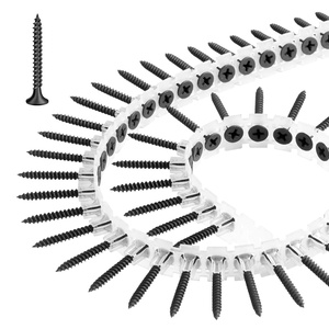 VEVOR #6 x 1-1/4 Inch Collated Drywall Screws, Self Drilling Alloy Steel, Phosphate Coated for Rust Resistance, 1000-Pack for Drywall to Wood, Home DIY & Renovation