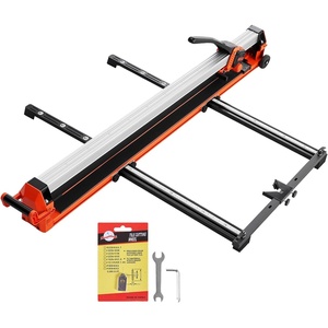 VEVOR 63-Inch Manual Tile Cutter, Upgraded Rail and Sliding Head, Precision Alignment Guide, Tungsten Carbide Cutting Wheel, Support Legs with Swivel Wheels, for DIY Pros, Ceramic, Floor, Wall Tiles(48 inchs -Upgraded)